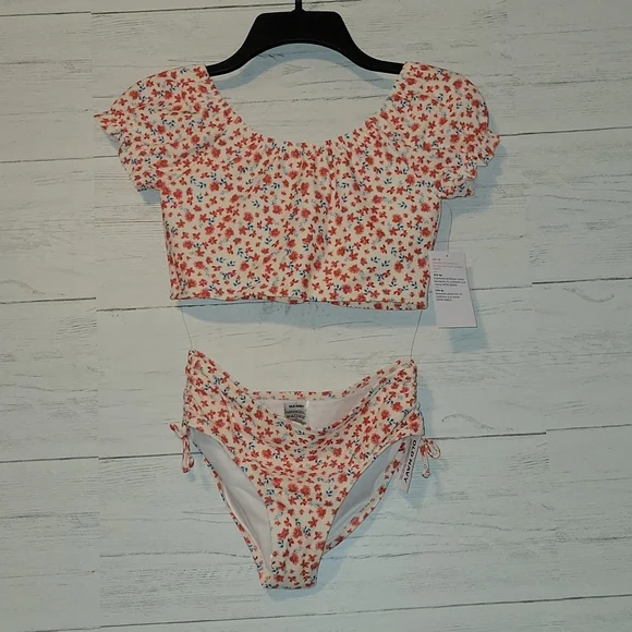 NWT | Old Navy Puff-Sleeve Bikini Swim Set | Large - Picture 3 of 8